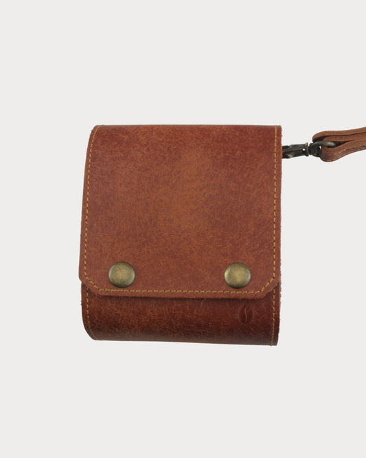 Deri Kamp Yağdanlığı – 2 x 100 ml Plastik Şişe | Askılı Taşıma