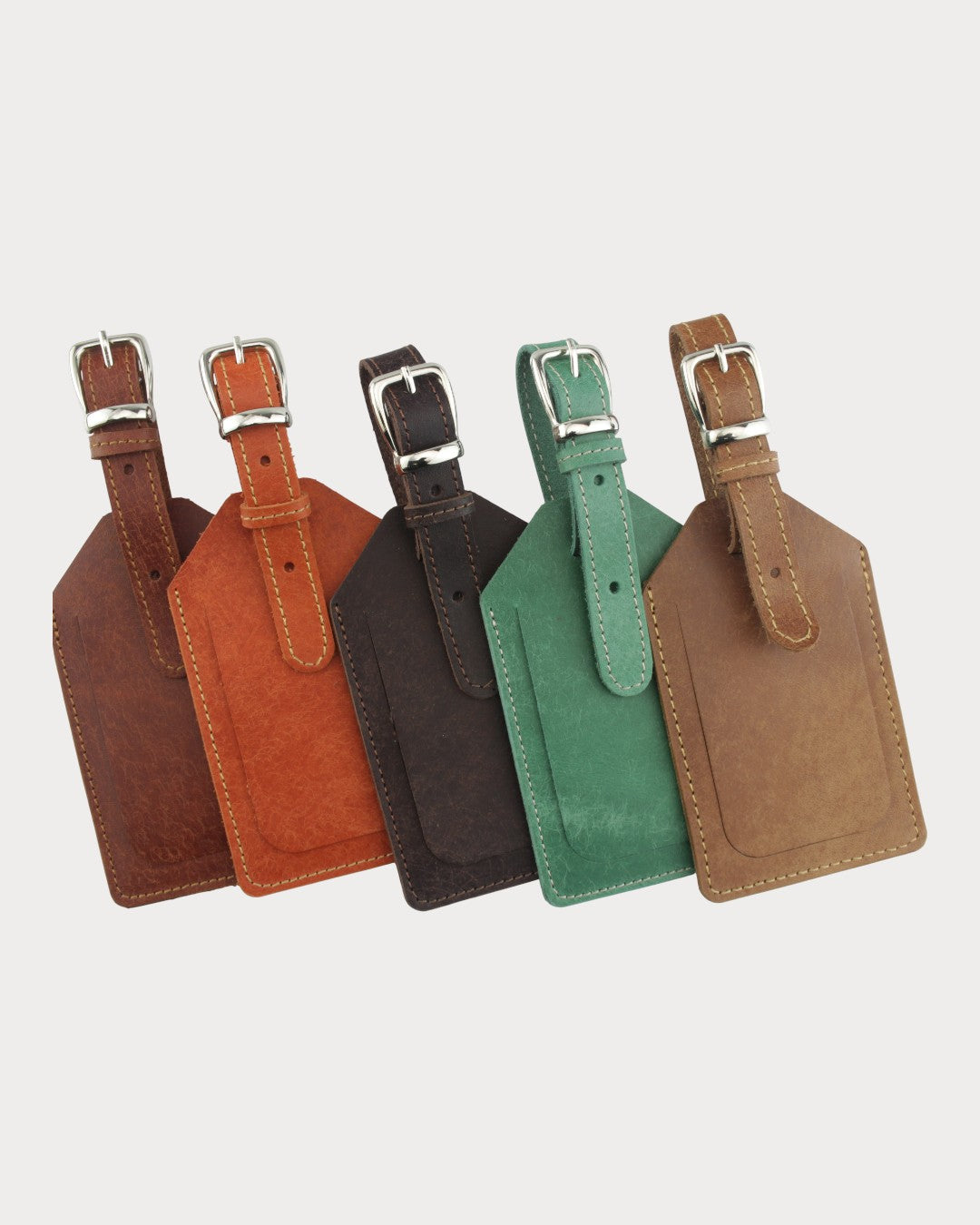 El Yapımı Hakiki Deri Valiz Etiketi