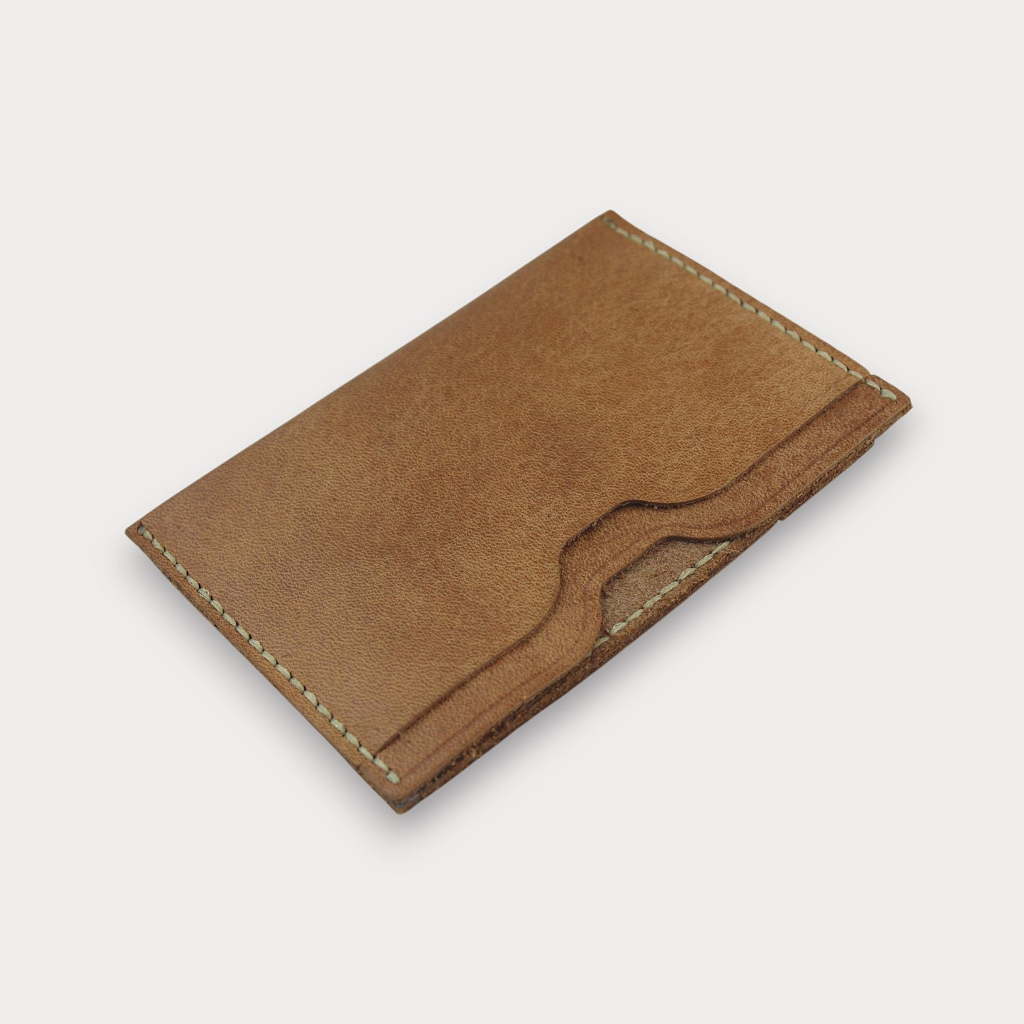 El Yapımı Minimalist Deri Kartlık – Café Noir