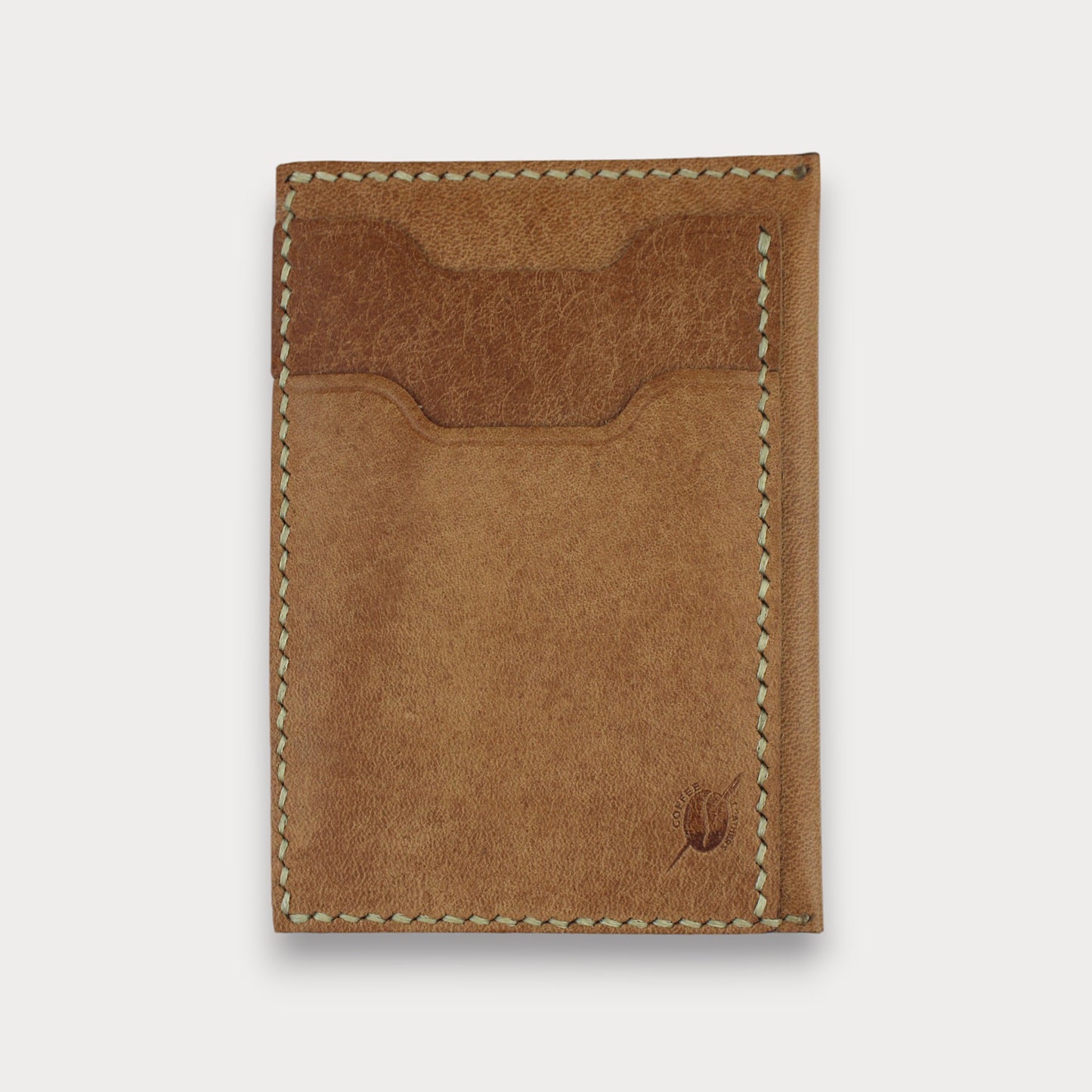 El Yapımı Minimalist Deri Kartlık – Café Noir