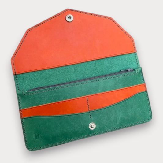 El Yapımı Deri Fermuarlı Cüzdan – Pour