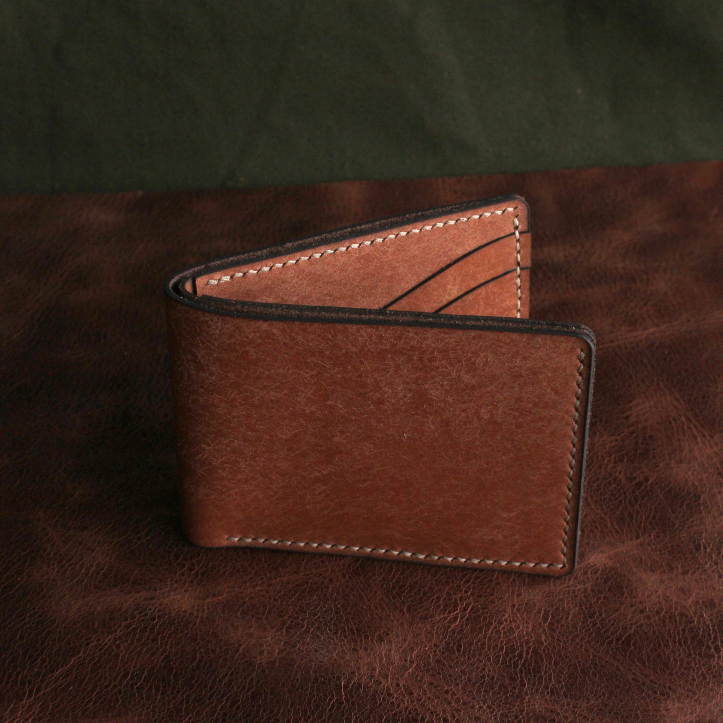 El Yapımı Klasik Deri Cüzdan – Drip | Coffee Leathers
