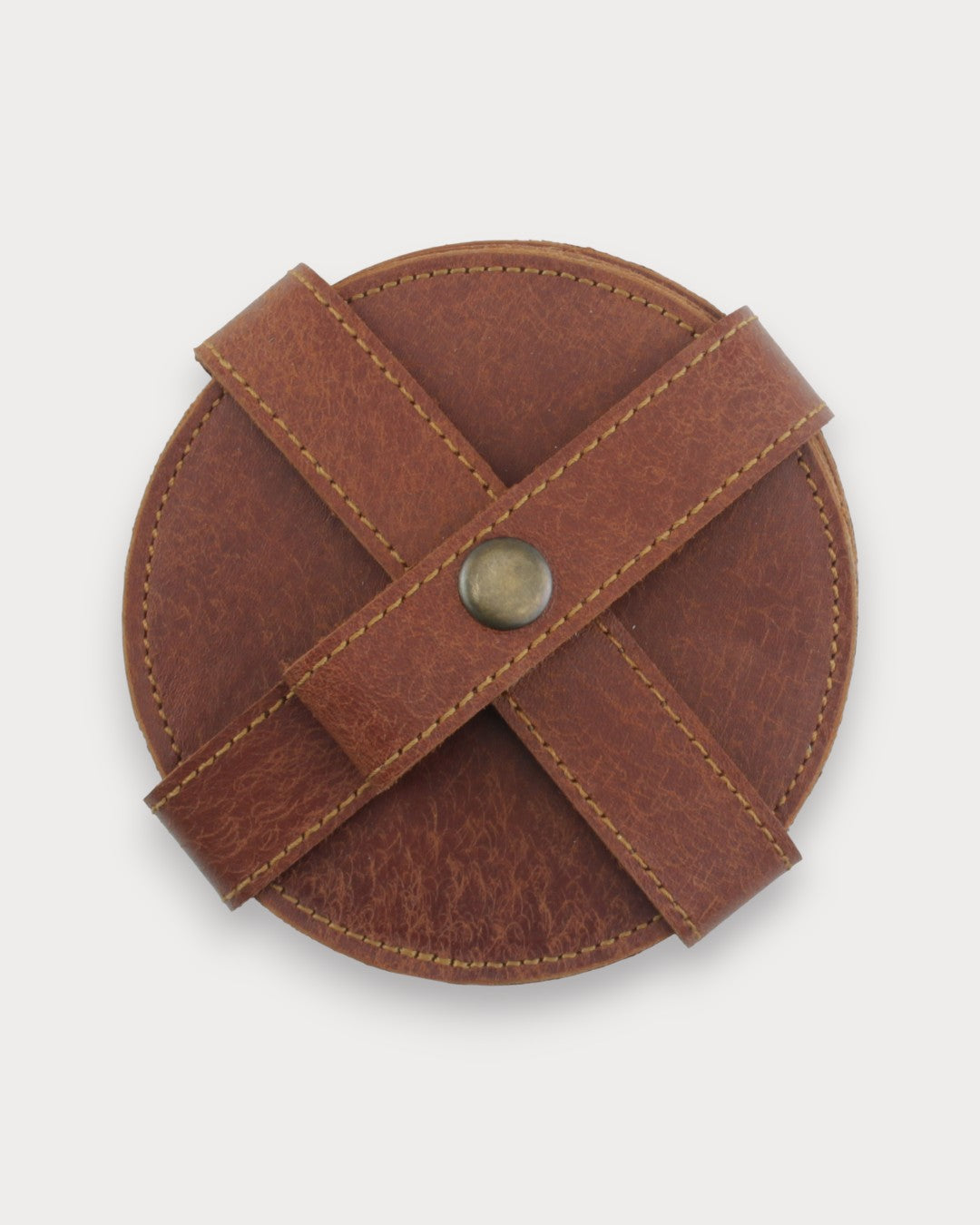 El Yapımı Deri Bardak Altlığı – Brew 6’lı Set