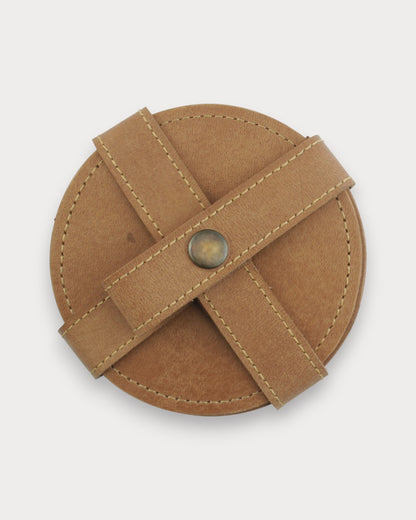 El Yapımı Deri Bardak Altlığı – Brew 6’lı Set