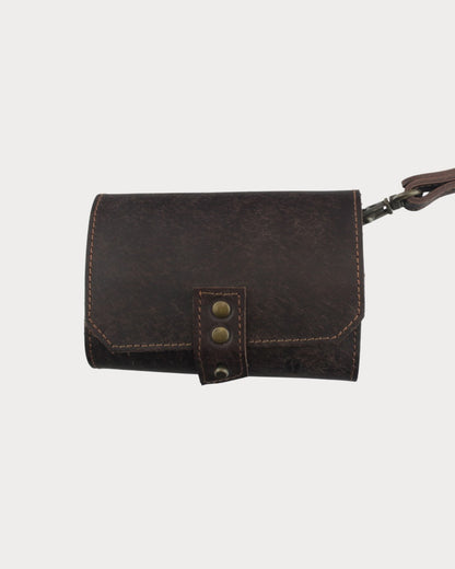 Deri Kamp Baharatlığı – 3 Cam Şişe | Mantar Tıpalı, Askılı Taşıma