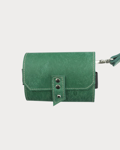 Deri Kamp Baharatlığı – 3 Cam Şişe | Mantar Tıpalı, Askılı Taşıma