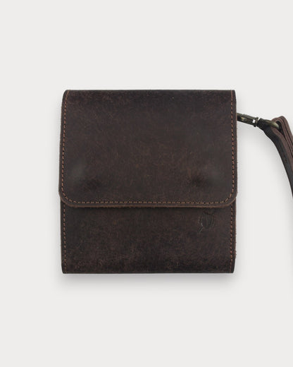 Deri Kamp Baharatlığı – 4 Cam Şişe | Askılı Taşıma