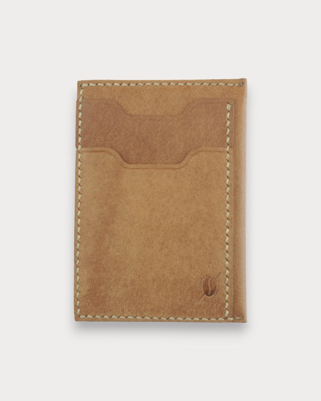 El Yapımı Minimalist Deri Kartlık – Café Noir