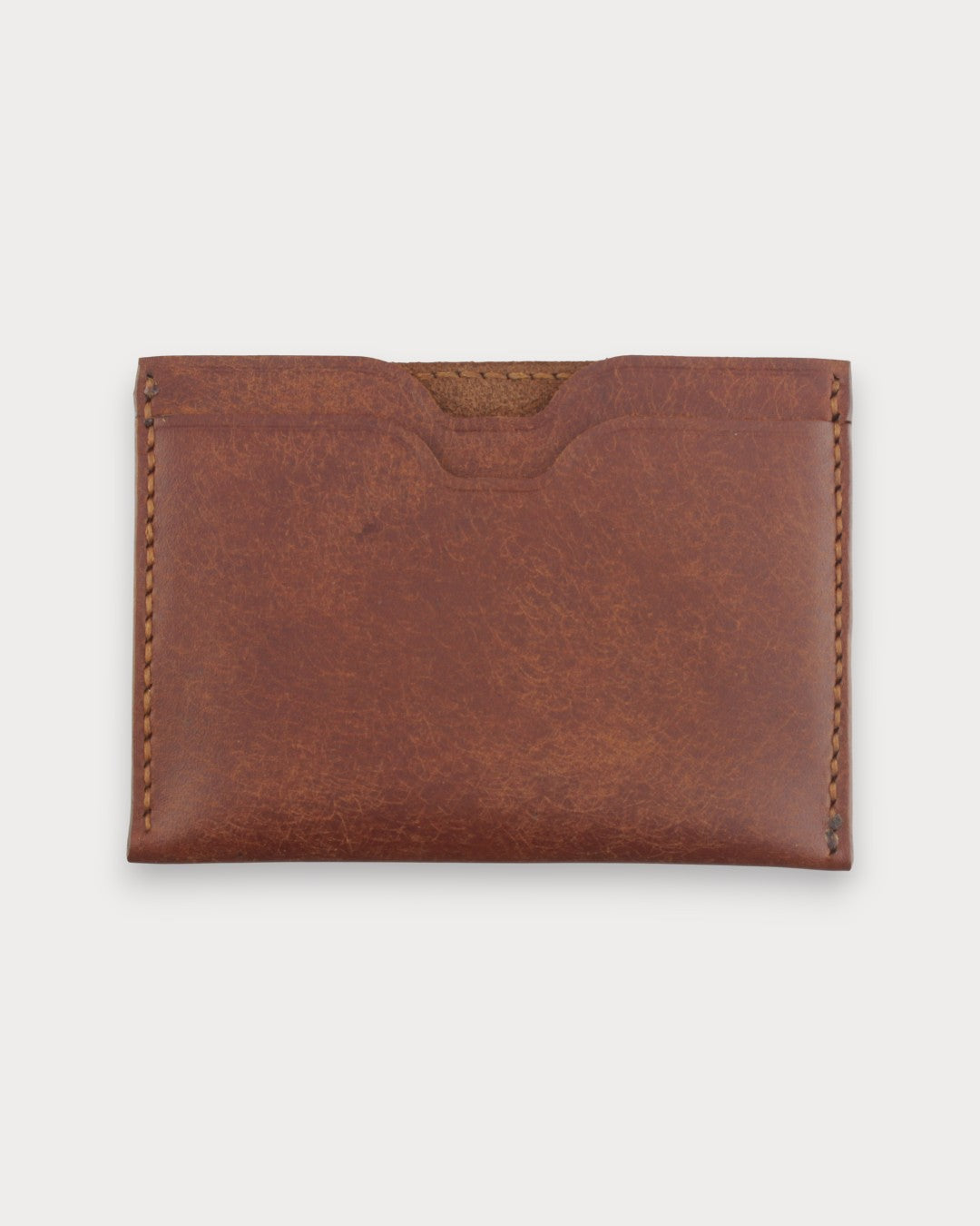 El Yapımı Minimalist Deri Kartlık – Café Noir