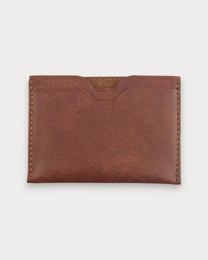 El Yapımı Minimalist Deri Kartlık – Café Noir