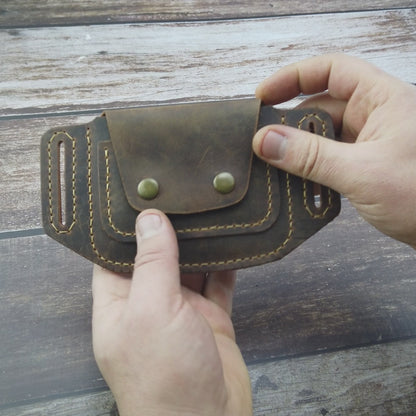 Deri Kamp Kemer Cüzdanı - Trail