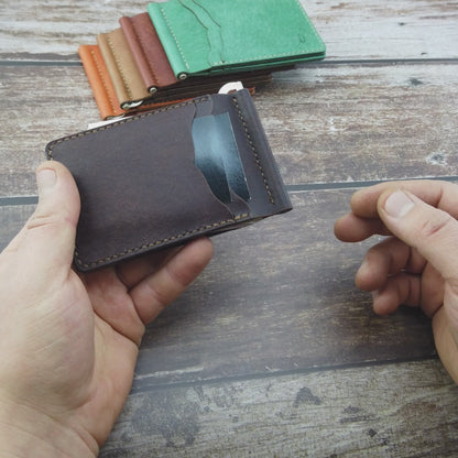 El Yapımı Hakiki Deri Para Maşalı Cüzdan – Grind